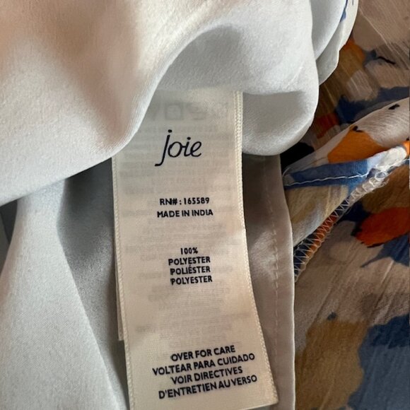 Joie Limited Edition Ladies Tiered Floral Boho Hi-Lo Chiffon Maxi Dress Large - Picture 8 of 9